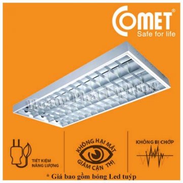 Bộ máng đèn lắp nổi LED Eco 0m6 2x9W CSR206/E Comet